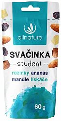 Allnature Zmes desiata ananás/lieskové orechy/mandle/hrozienka 60 g