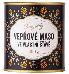 Čongrády Retro Bravčové mäso vo vlastnej šťave 300 g