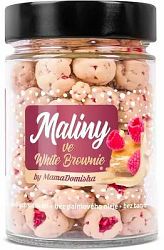 Grizly Maliny v bielej čokoláde s krémom White Brownie by @mamadomisha 90 g