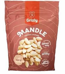 Grizly Mandle natural lúpané 250 g