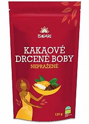 Iswari Nepražené kakaové bôby drvené BIO 125 g