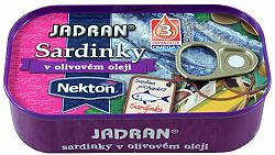 Nekton Sardinky v olivovom oleji JADRAN 125 g