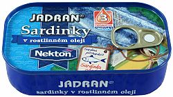 Nekton Sardinky v rastlinnom oleji JADRAN 125 g