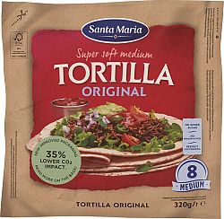 Santa Maria Soft tortilla pšeničná, stredná 320 g (8 kusov)