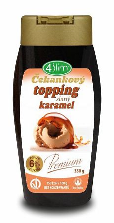 4Slim Čakankový topping slaný karamel 330 g