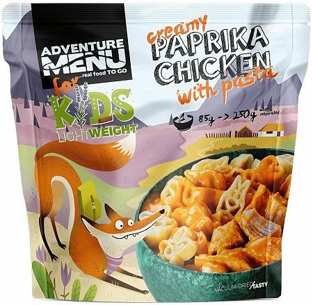 Adventure Menu Kurča na paprike s cestovinami 85 g (250 g hotového jedla)