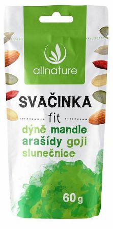 Allnature Zmes desiata tekvicové semienka/goji/mandle/arašidy 60 g