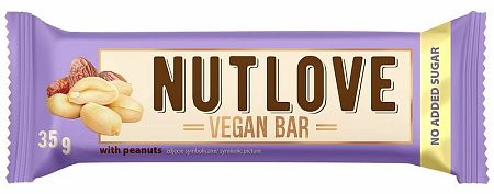 AllNutrition Nutlove Vegan Bar arašidy 35 g