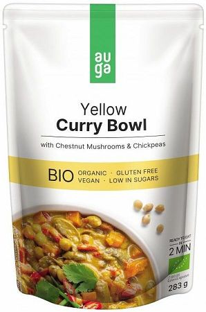 AUGA ORGANIC Yellow Curry Bowl so žltým karí korením, hubami a cícerom BIO 283 g