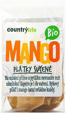 Country Life Mango plátky sušené BIO 80 g