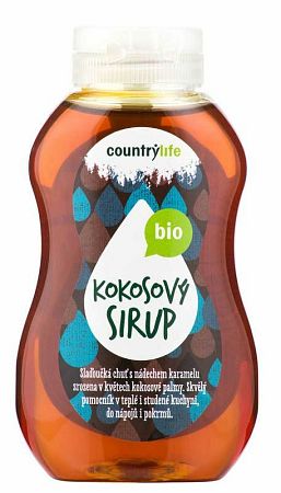 Country Life Sirup kokosový BIO 250 ml