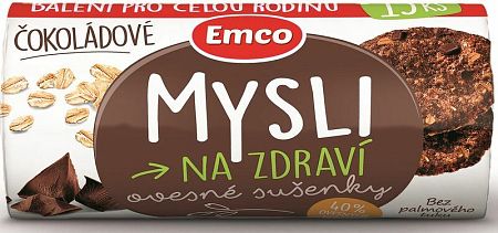 Emco Ovsené sušienky čokoláda 150 g