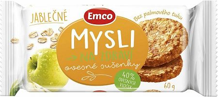 Emco Ovsené sušienky jablko 60 g