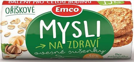 Emco Ovsené sušienky oriešok 150 g