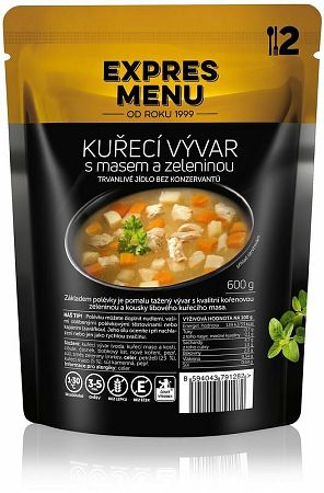 Expres Menu Kurací vývar so zeleninou 600 g