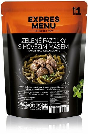 Expres Menu Zelené fazuľky s hovädzím mäsom 300 g