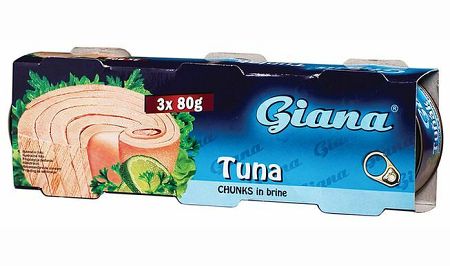 GIANA Tuniak kúsky vo vlastnej šťave 240 g (3 x 80 g)