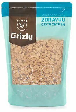 Grizly Arašidy lúpané pražené nesolené 500 g