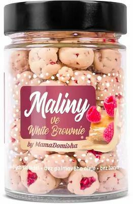 Grizly Maliny v bielej čokoláde s krémom White Brownie by @mamadomisha 90 g