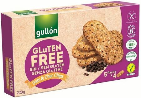 Gullón AVENA ovsené sušienky s kúskami čokolády, bez lepku 220 g