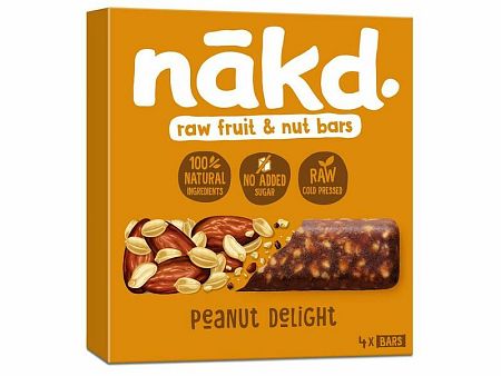 Nakd raw fruit & nut bar arašidy 140 g (4 x 35 g)