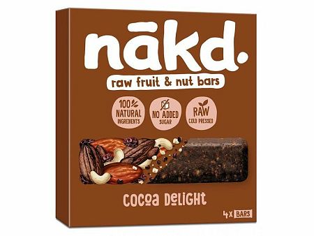 Nakd raw fruit & nut bar čokoláda 140 g (4 x 35 g)