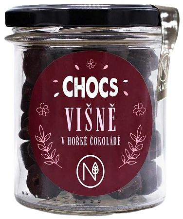 Natu CHOCS Višne v 70% horkej čokoláde 100 g