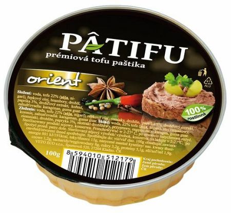 Patifu prémiová tofu paštéta orient 100 g