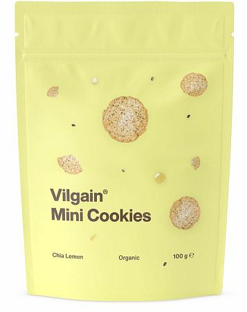 Vilgain Mini Cookies BIO chia semienka s citrónom 100 g